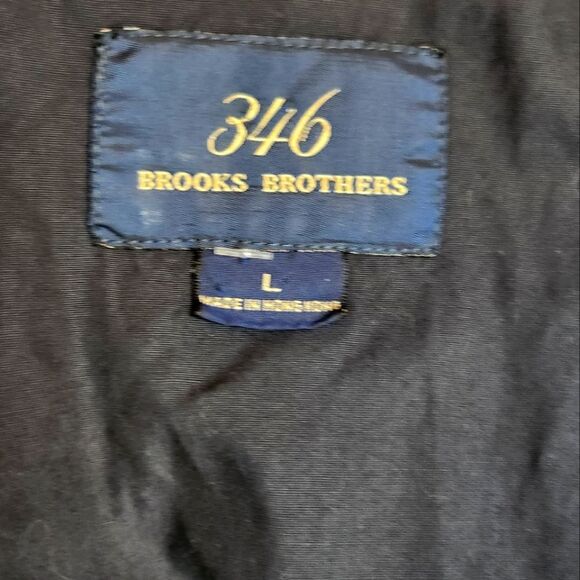 Brooks Brothers 346 Sheep Logo Basic Cotton Jacket Khaki Mens Size L - Picture 6 of 7